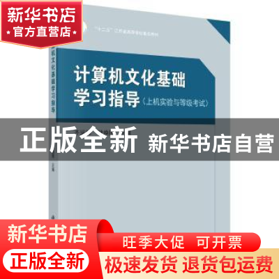 正版 计算机文化基础学习指导:上机实验与等级考试 齐运锋,耿焕