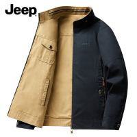 JEEP吉普美式双面穿外套男士春装2025新款立领男款商务夹克上衣服
