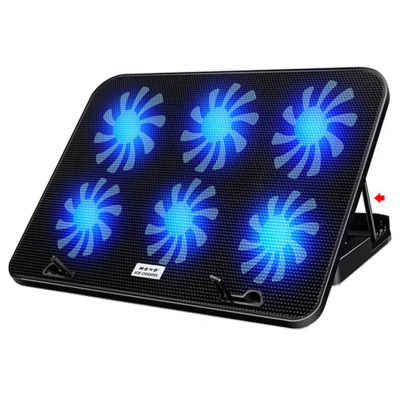 酷睿冰尊笔记本散热垫14-17.6寸笔记本手提电脑降温冷风底座排风扇支架垫静音N106散热垫黑色豪华版带调速凯辛