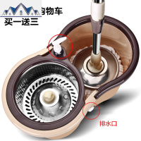 旋转拖把家用双驱动懒人拖布桶省力地墩布自动神拖干湿两用免手洗 三维工匠