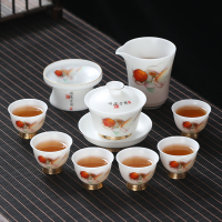 元青整套茶具精装伴手礼盒(MULTIPOTENT)白瓷套组羊脂玉冰种功夫茶具套装