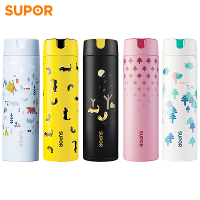 苏泊尔SUPOR保温杯女士大容量水杯304不锈钢儿童杯子学生便携茶杯480ml