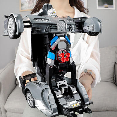 北国e家一键变形遥控车漂移金刚机器人充电动无线汽车儿童玩具小男孩赛车