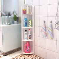 人造板简约现代其他田园欧式简易白色雕花转角架装饰架书架层架收纳架三角置物架卫生间浴室储物架转角柜