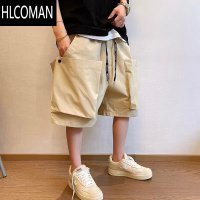 HLCOMAN潮牌高街工装短裤男夏季耐脏耐磨大口袋设计感痞帅宽松阔腿五分裤