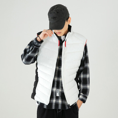 马甲男秋冬季新款学生棉衣加厚立领马甲外套韩版保暖坎肩男士外套