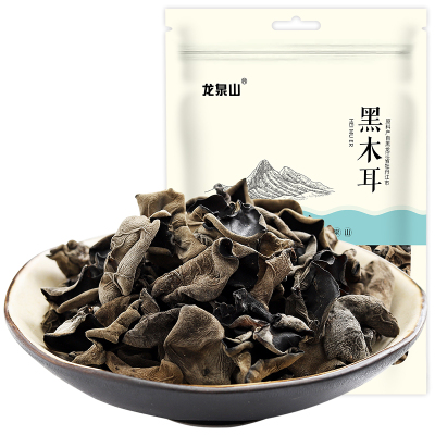 龙泉山东北黑木耳100g*2南北干货菌菇类甄选肉厚煲汤凉拌火锅食材