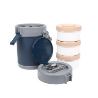 朗赫米勒保温饭盒LH-GJ007 三层独立封装真空保温饭盒