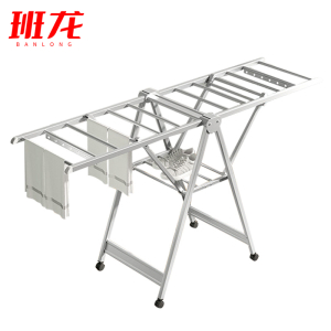 班龙折叠晾衣架1.8m带轮个