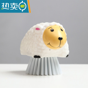 敬平果蔬餐具清洁刷家用厨房洗碗洗锅器创意卡通小刷子 小绵羊(刷)