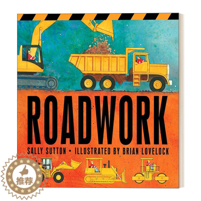 [醉染正版]英文原版 Roadwork 道路工作 2-5岁儿童启蒙教育纸板图画书 生活常识认知学习 亲子互动 撕不烂纸板