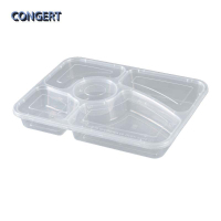 CONGERT 一次性餐盒 五格1250ml 150套