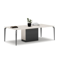 慧采云 办公家具会议桌长桌简约现代小型洽谈桌会议室桌组合办公桌2.4m