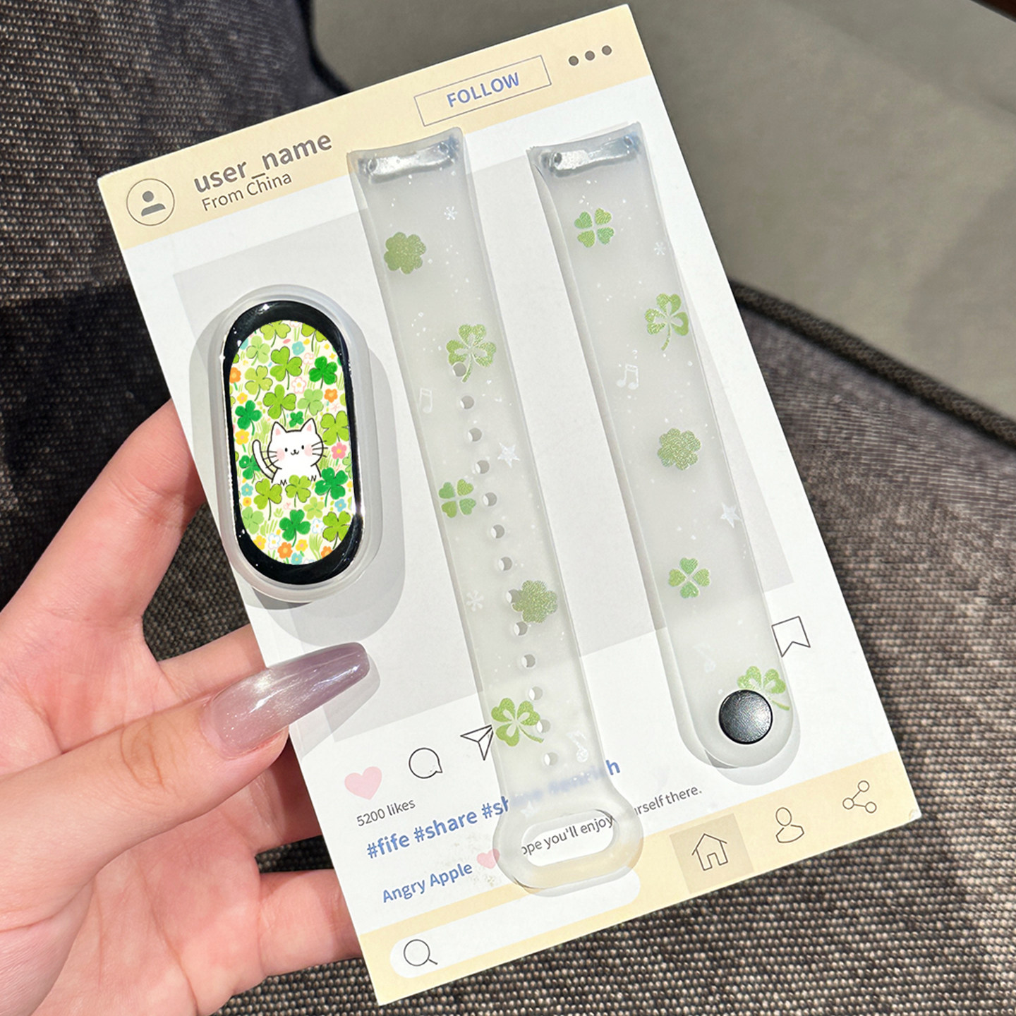 适用小天才电话手表表带Z10/Z9可爱挂脖Z11新款Z8Z7S保护套3139B