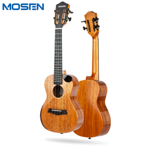 莫森(MOSEN)M9-N尤克里里全单板桃花芯木演奏级迷你小吉他23英寸 纯木色 M9-N纯木色