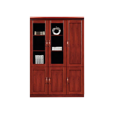 中豫鑫泽 ZYXZ4052408木质文件柜油漆贴木皮资料柜书柜 三门