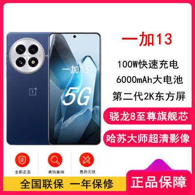 [全新]OPPO 一加13 蓝调时刻 24GB+1TB 哈苏全焦段超光影影像 2K 东方屏 骁龙8至尊旗舰芯 5G旗舰手机