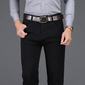 金盾(KIN DON)正品男裤秋冬季款牛仔裤 男宽松直筒男裤青年男士商务休闲长裤大码弹力裤子新款男装牛仔裤