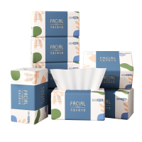 织梦 可湿水抽取式纸面巾4层75抽每包原生木浆抽纸纸巾实惠装餐巾纸家庭装纸抽卫生纸家用母婴可用 10包装