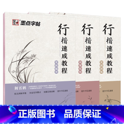 [全3册]行楷速成教程 [正版]荆霄鹏楷书行楷字帖通用规范汉字7000字常用字楷体字帖初学者硬笔书法教程初中高中生成人男