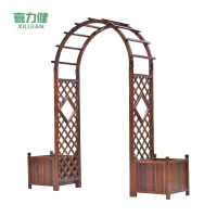 喜力健 防腐木拱门花架 带花箱-宽160CM 套