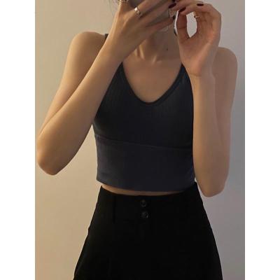 咫尚短款背心吊带女2021春夏新款露背内搭外穿设计感小众内衣辣妹上衣