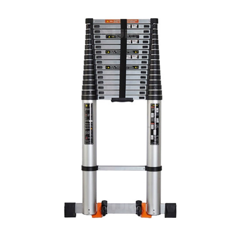 翌嘉 YJ4121169铝合金云梯加厚直梯单侧梯面折叠一字伸缩梯子 6.8米