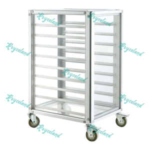 洛诗莲 (RoyceLand) 铝合金烤盘架多层托盘车 9层封闭式