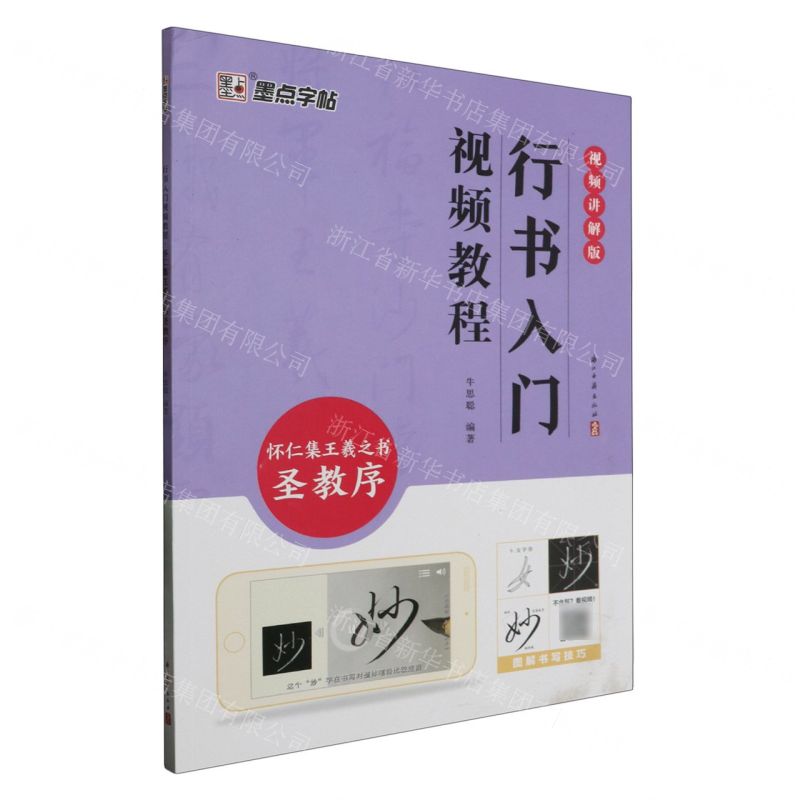 [N]行书入门视频教程(怀仁集王羲之书圣教序视频讲解版)-9787554025925