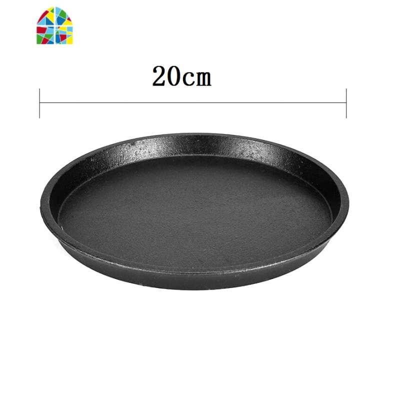 加厚西餐盘铁板烧锅盖不锈钢盖木板竹板底座防烫垫子 20/22/24/26 FENGHOU 外径18钢盖