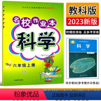 科学.教科版JK 六年级上 [正版]2023新版名校作业本科学六年级上册科学教科版同步练习簿小学生6年级上册科学教科书配