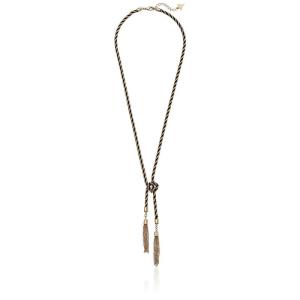 GUESS女士Y字绳链流苏项链金属材质百搭时尚潮款 initial