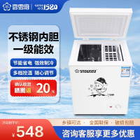 [香雪海旗舰店]冰柜小型家用冷柜 110升 小冰柜卧式冷柜 迷你冰柜一级能效 冷藏冷冻小型 单温柜 不锈钢内胆