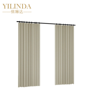 依琳达 罗马杆窗帘 (可定制)米
