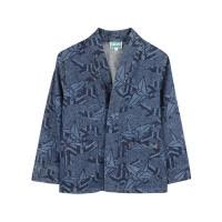 高田贤三(Kenzo)男童长袖纯棉休闲外套带口袋撞色拼接百搭套头衫
