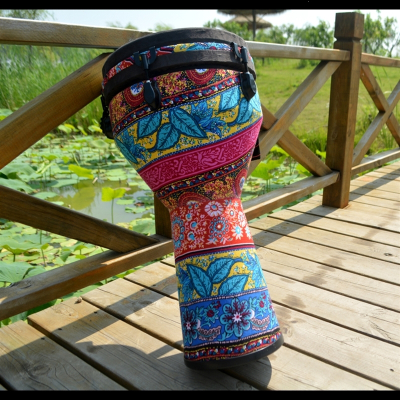 鼓动人生手鼓非洲鼓幼儿园8寸10寸云南儿童初学成人入门免调音鼓标10寸红叶款可调音