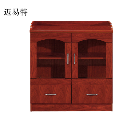 迈易特胡桃色餐边柜简约茶水柜二门800*400*860