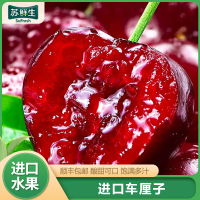 顺丰空运[苏鲜生]新鲜美国车厘子 净重3斤 10R 新鲜水果 大樱桃 黑珍珠 酸甜可口