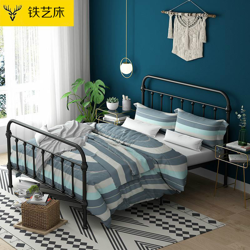 森美人铁艺床双人床1.5/1.8单人床1.