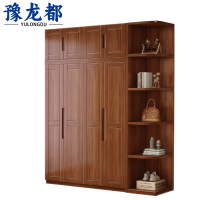 豫龙都四门衣柜木质个