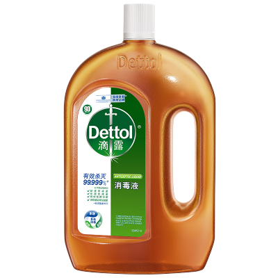 Dettol滴露消毒液1.8L家居清洁杀菌消毒水家用室内杀菌洗衣衣物