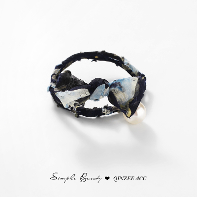 盘发神器造型器半丸子头懒人发饰花苞头洛滑蓬松头饰女发夹后脑勺藏青