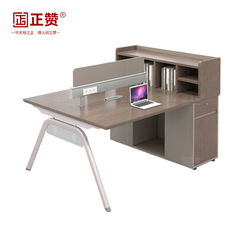 正赞 办公桌屏风工位电脑桌双人位 1500*1200*1050mm
