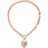 GUESS优雅金色心形吊坠链条项链时尚百搭女士配饰