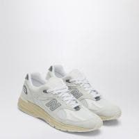 New Balance英伦风尚真皮拼接橡胶底男士休闲运动跑步鞋