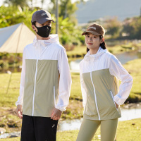 防晒衣50+夏季情侣冰感连帽防晒衣户外皮肤衣防紫外线防晒外套