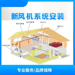 阜阳市 日立新风机一台 安装服务(大信)