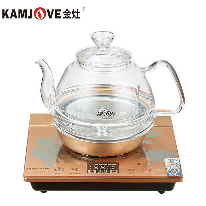 kamjove/金灶 h7 全智能耐高温玻璃电茶炉涌泉式全自动上水电热水壶