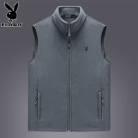 花花公子休闲马甲男士背心2025年冬季新款摇粒绒保暖坎肩马夹外套