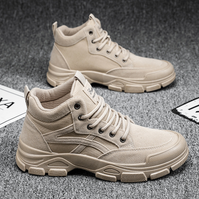 Ideamini英伦风马丁靴男秋冬2020新款韩版潮流百搭学生高帮增高沙漠工装鞋靴子